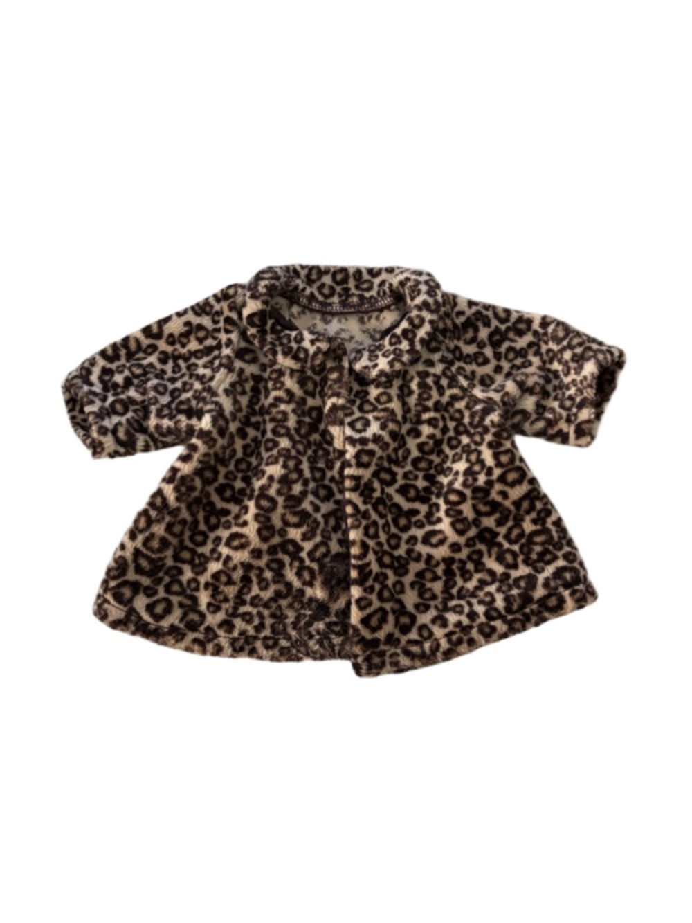 American Girl Brown & Beige Leopard Print Coat